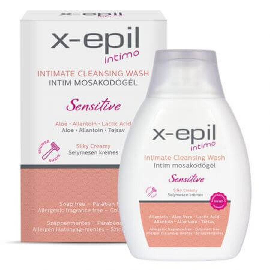 Gel per l'igiene intima sensibile, 250 ml, X-Epil Intimo