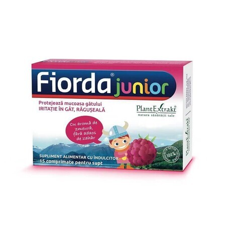 Fjorda Junior al gusto di lampone, 15 compresse, estratto vegetale