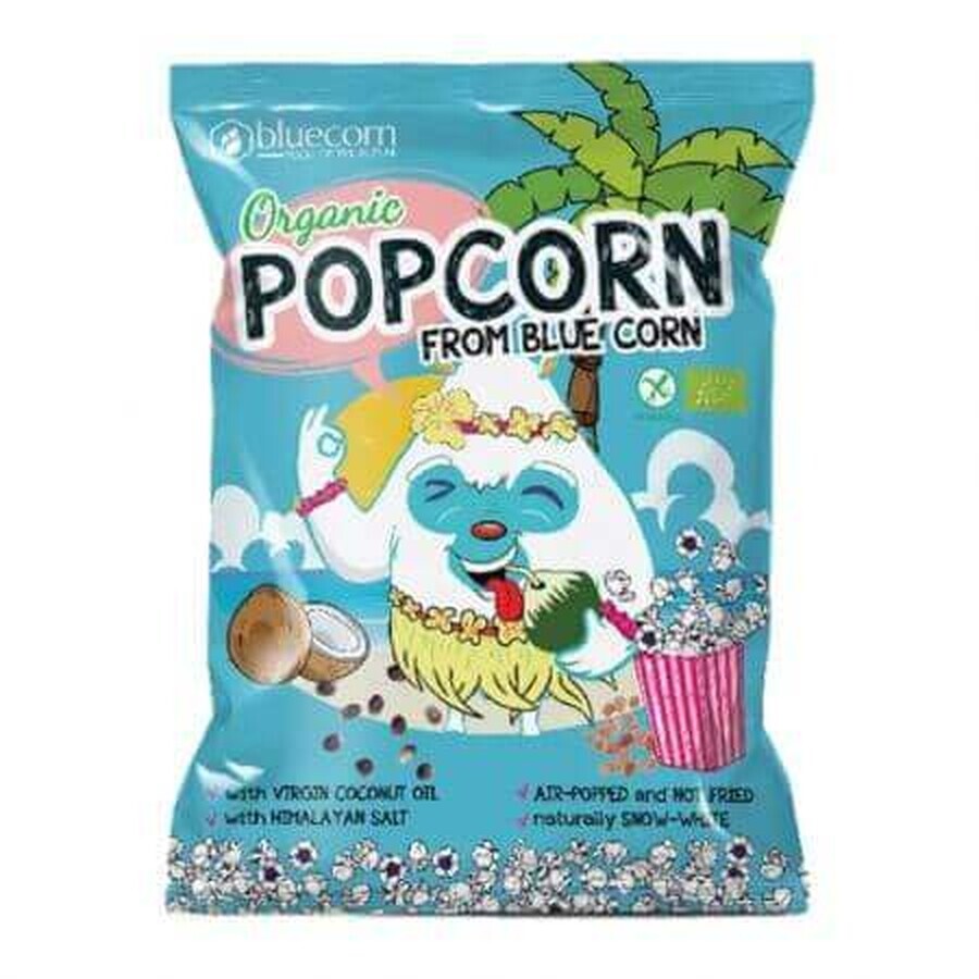 Popcorn bio per bambini con olio di cocco e sale dell'Himalaya, 20 g, Bluecorn