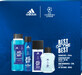 Adidas Set UEFA 9 dopobarba + bagnoschiuma + deodorante + deodorante spray naturale, 1 pz