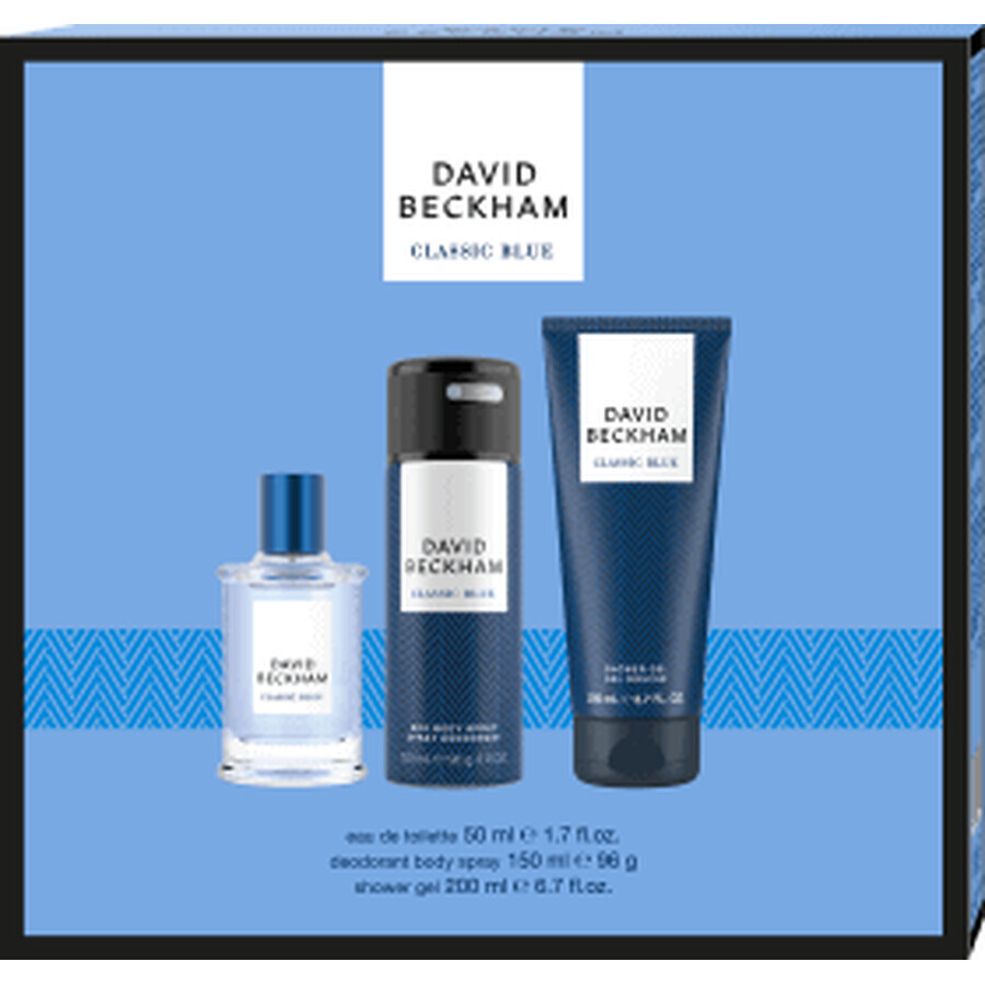 Set David Beckham Eau de toilette + gel doccia + deodorante spray, 1 pz