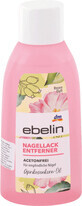 Ebelin Solvente per unghie senza acetone con olio di albicocca, 200 ml
