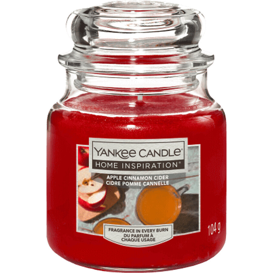Yankee Candle Candela profumata alla mela e cannella, 104 g