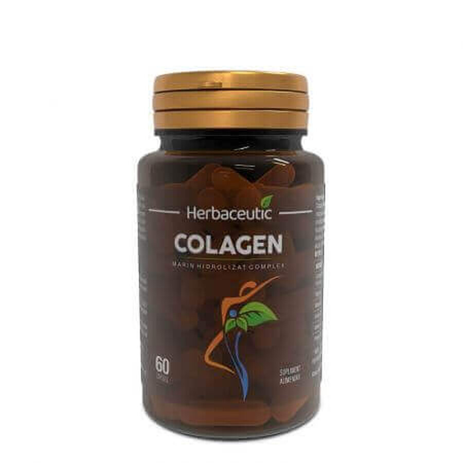 Complesso di collagene marino idrolizzato, 60 capsule, Erbaceutico