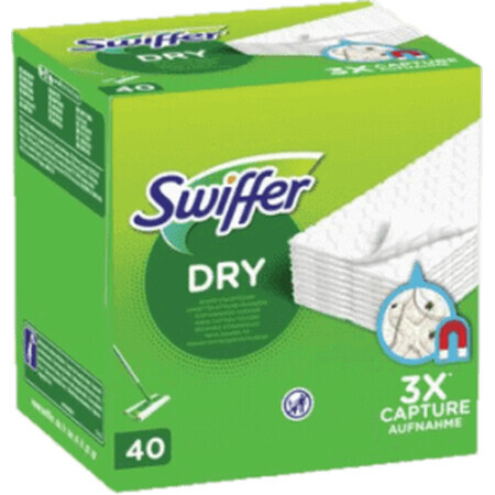Salviette Swiffer Dry per pavimenti, 40 pz
