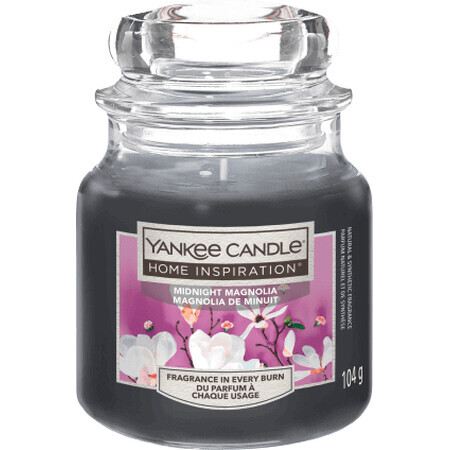Yankee Candle Candela profumata alla magnolia Midnight, 104 g