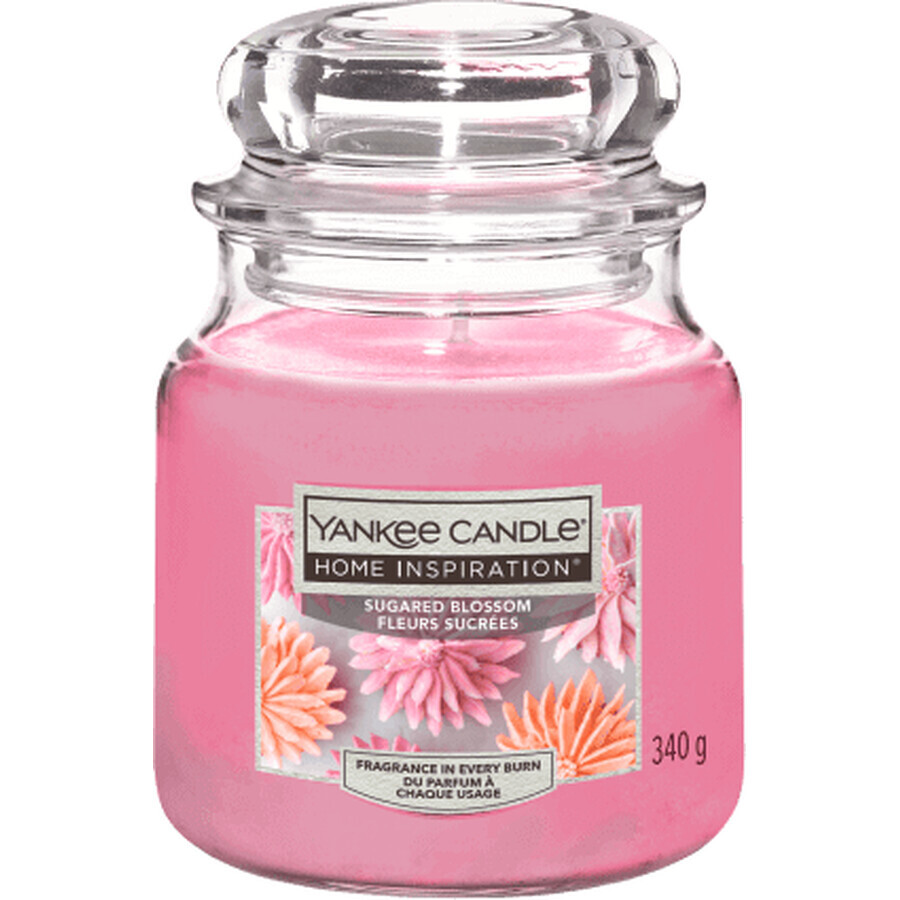 Yankee Candle Candela profumata ai fiori zuccherati, 340 g
