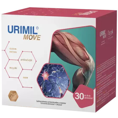 Urimil Move - per articolazioni, muscoli, sistema osseo e sistema nervoso periferico, 25 bustine, Plantopol