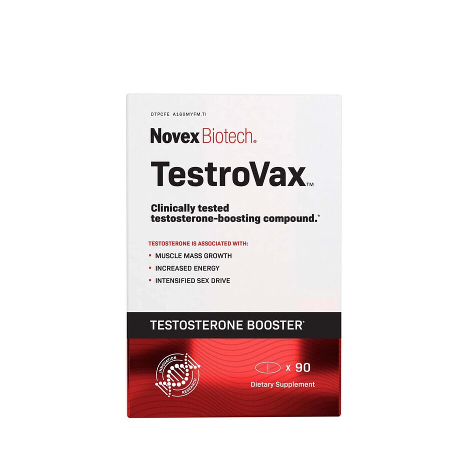 Novex Biotech® TestroVax™, formula di supporto alla produzione di testosterone, 90 cps, GNC