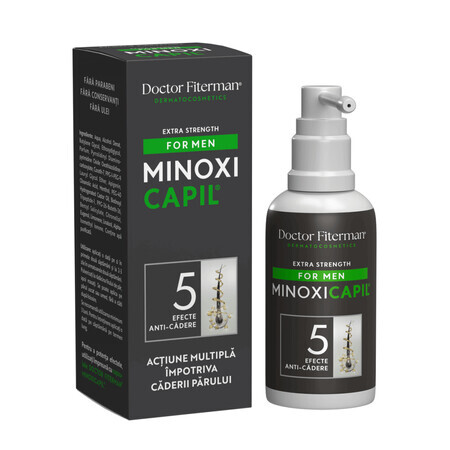 Spray contro la caduta dei capelli per uomo Minoxicapil Men, 60 ml, Doctor Fiterman