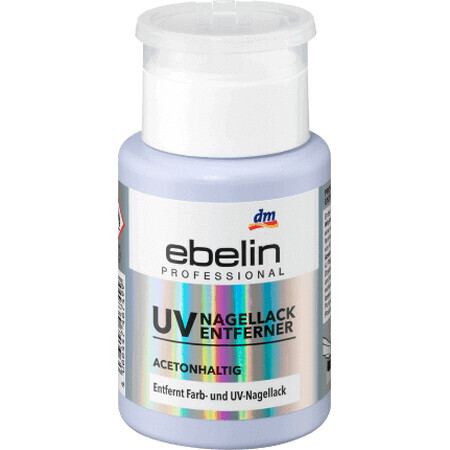 Ebelin Solvente UV professionale con acetone, 125 ml