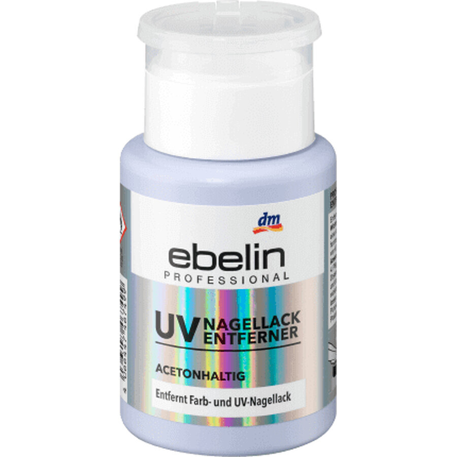 Ebelin Solvente UV professionale con acetone, 125 ml