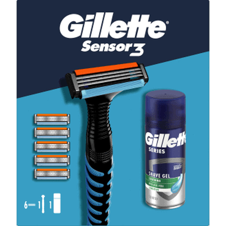 Gillette Set regalo Sensor 3, 1 pz