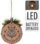 Koopman Decorazione natalizia LED in legno, vari modelli, 1 pz