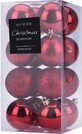 Koopman Palline per albero di Natale colorate rosse 50 mm, 16 pz