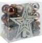 Koopman Set di palline per albero di Natale con tonalit&#224; ambra da 54 pezzi, 54 pezzi