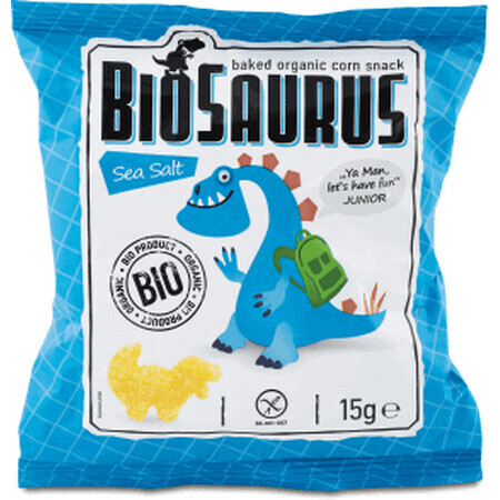 BioSaurus Bignè di dinosauro biologici con sale marino, 15 g