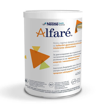 Formula di latte per il trattamento dietetico delle allergie Alfare, 400 g, Nestlé