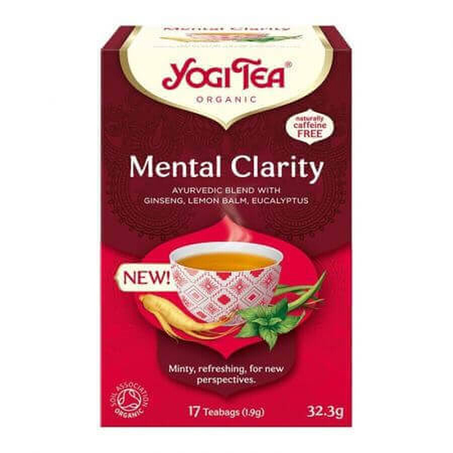 Tè Bio Mental Clarity, 17 bustine, Yogi Tea