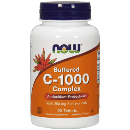 Vitamina C-1000mg Complex Tamponata x 90 compresse, Now Foods