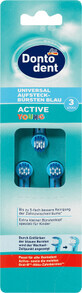 Dontodent Active Young Blue riserva di pennelli, 3 pz