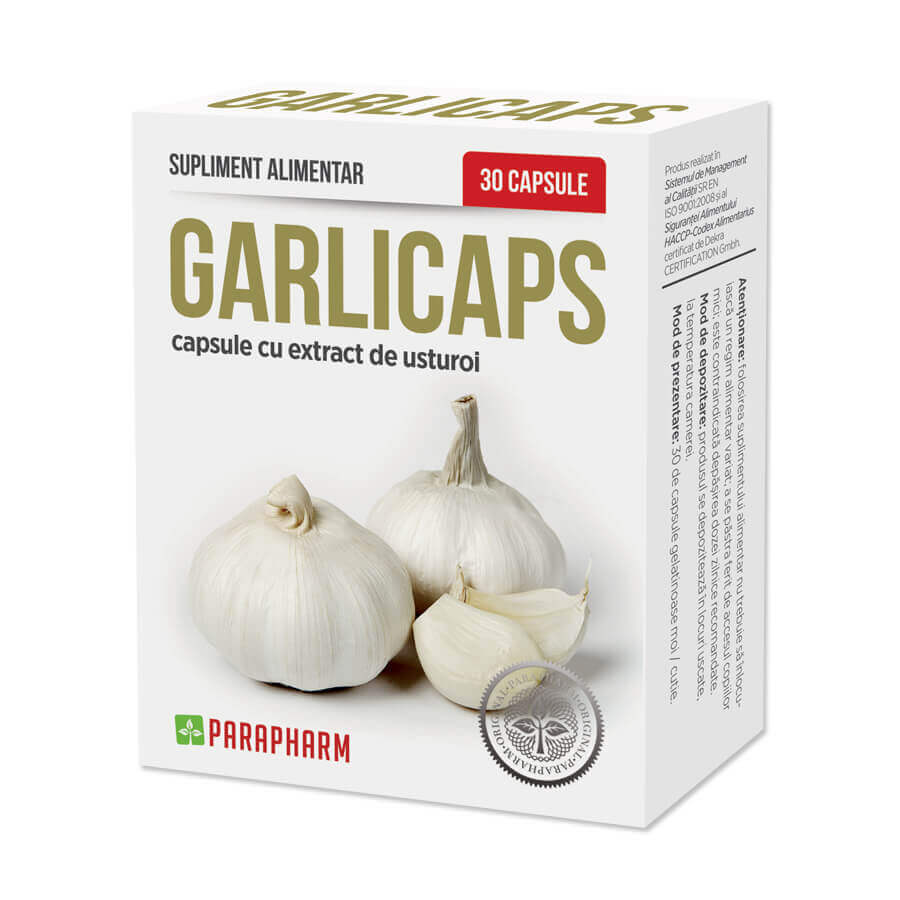 Garlicaps, 30 capsule, Parapharm
