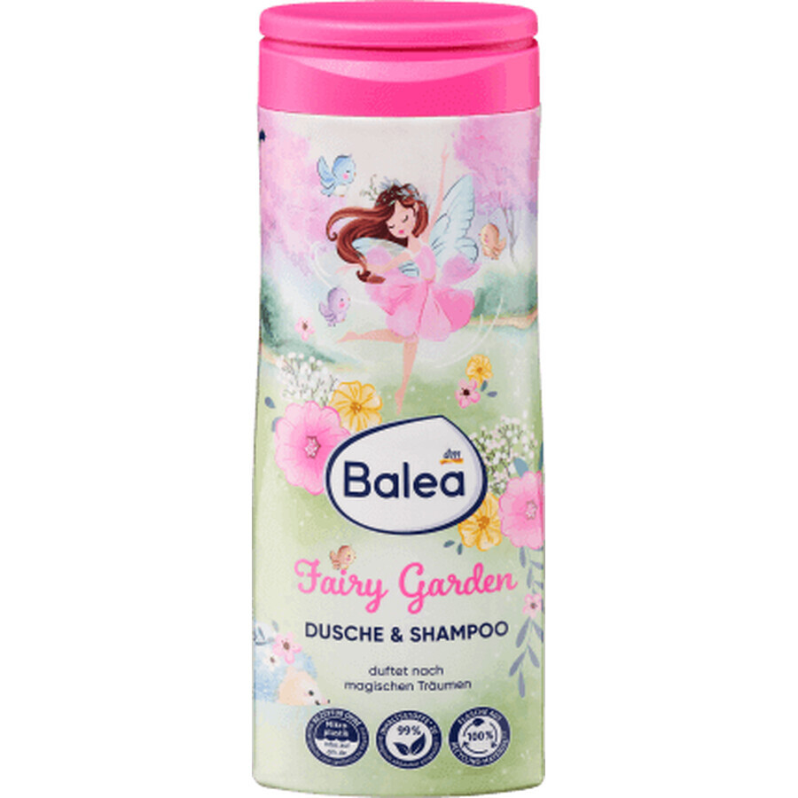 Balea Fairy Garden gel doccia e shampoo per bambini, 300 ml