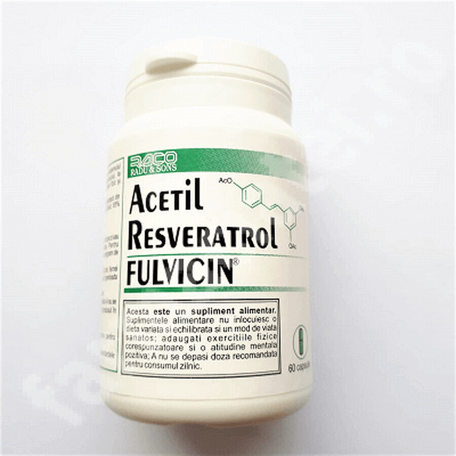 Acetil Resveratrolo con Fulvicina, 60 capsule, Raco