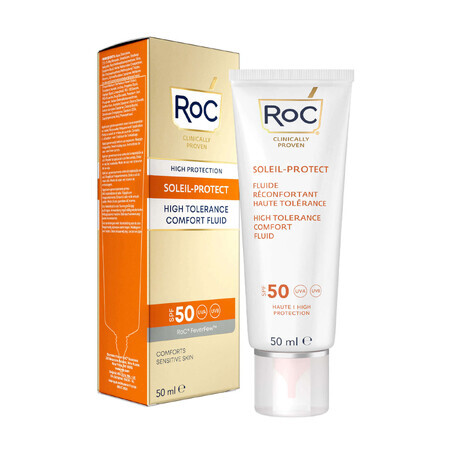 Fluido confortante per pelli sensibili SPF50 Soleil Protect, 50 ml, RoC