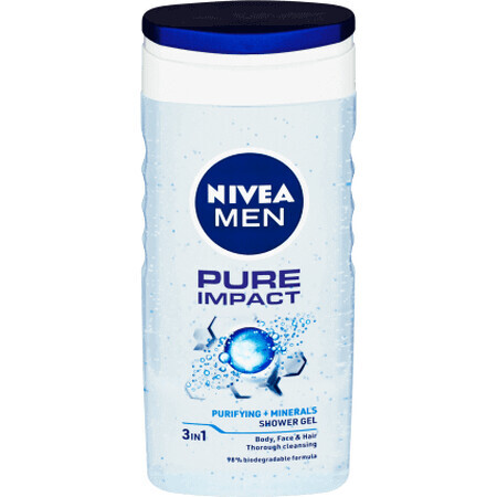 Gel doccia Nivea Pure Impact, 250 ml
