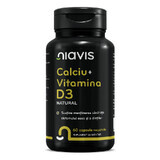Calcio + Vitamina D3 Naturale, 60 capsule, Niavis