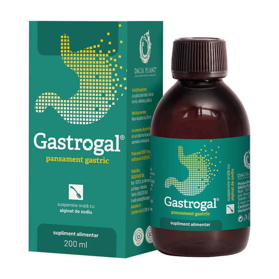 Sospensione orale Gastrogal, 200 ml, Dacia Plant