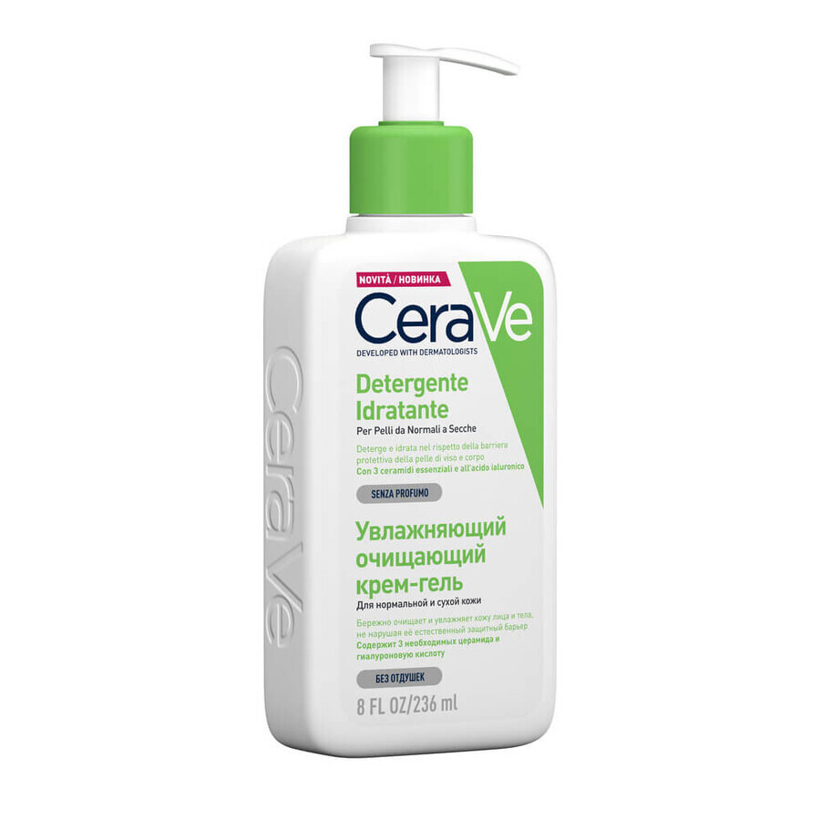 CeraVe Detergente Idratante, Da normale a secca, 236 ml  recensioni