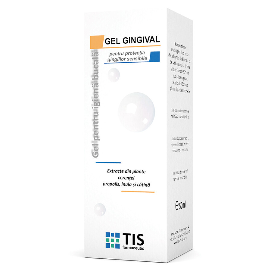 Gel gengivale per la protezione delle gengive sensibili, 50 ml, Tis Farmaceutic