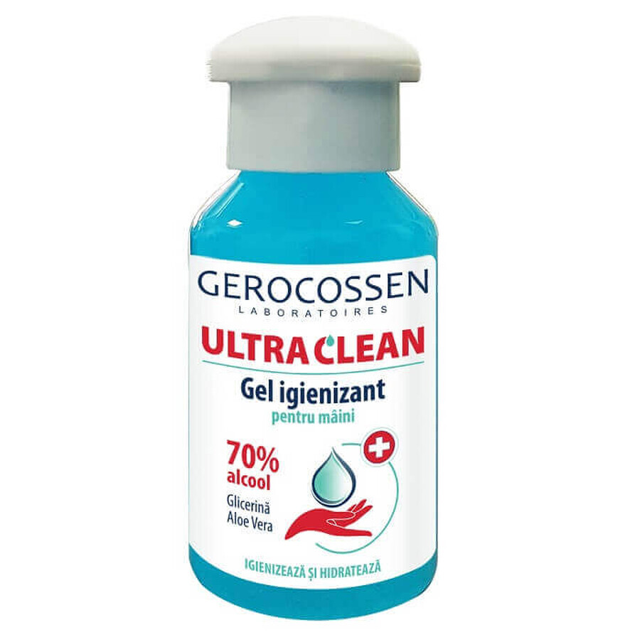 Gel igienizzante mani con alcool Ultra Clean al 70%, 100 ml, Gerocossen