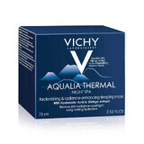 Gel crema notte idratante Aqualia Thermal SPA con effetto anti-fatica, 75 ml, Vichy