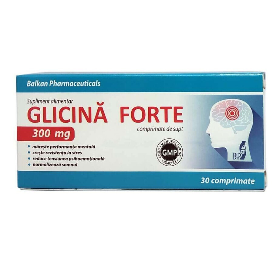 Glicină Forte 300 mg, 30 compresse, EsVida Pharma