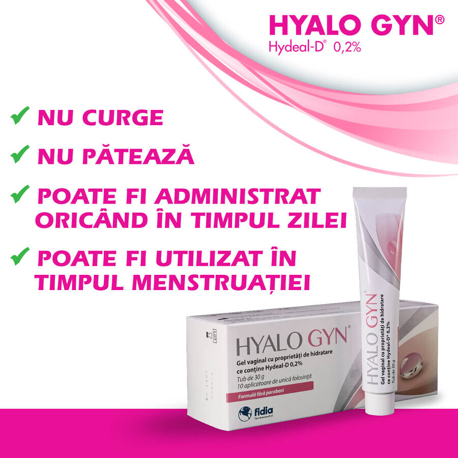 Hyalo Gyn Gel Idratante Vaginale 30 g, ​​​​​​​Fidia Farmaceutici 