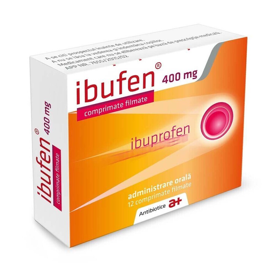 Ibufen 400 mg, 12 compresse rivestite con film, Antibiotico SA