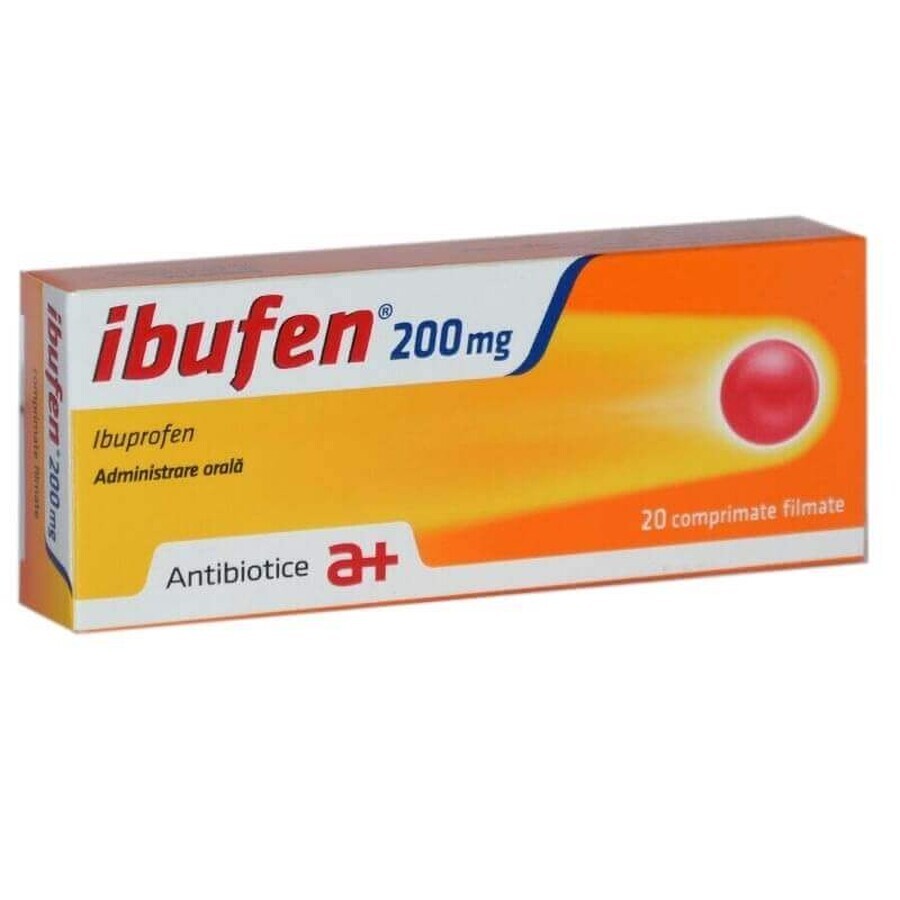 Ibufene, 200 mg, 20 compresse rivestite con film, Antibiotico SA