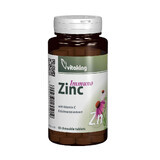 Zinco immunitario masticabile con vitamina C ed echinacea, 60 compresse, Vitaking