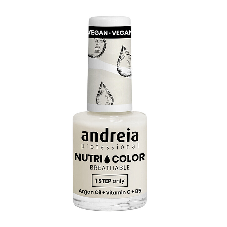 Smalto per unghie NutriColor-Care&Colour NC2, 10,5 ml, Andreia Professional