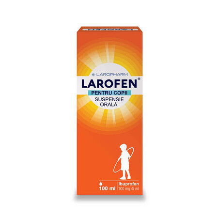 Larofen per bambini, 100 mg/5 ml sospensione orale, 100 ml, Laropharm