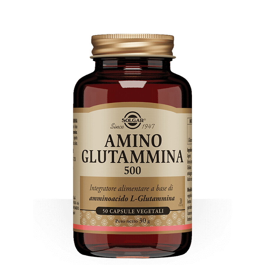 Amino Glutammina 500 mg, 50 capsule vegetali, Solgar recensioni