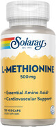L-metionina 500 mg Solaray, 30 capsule, Secom