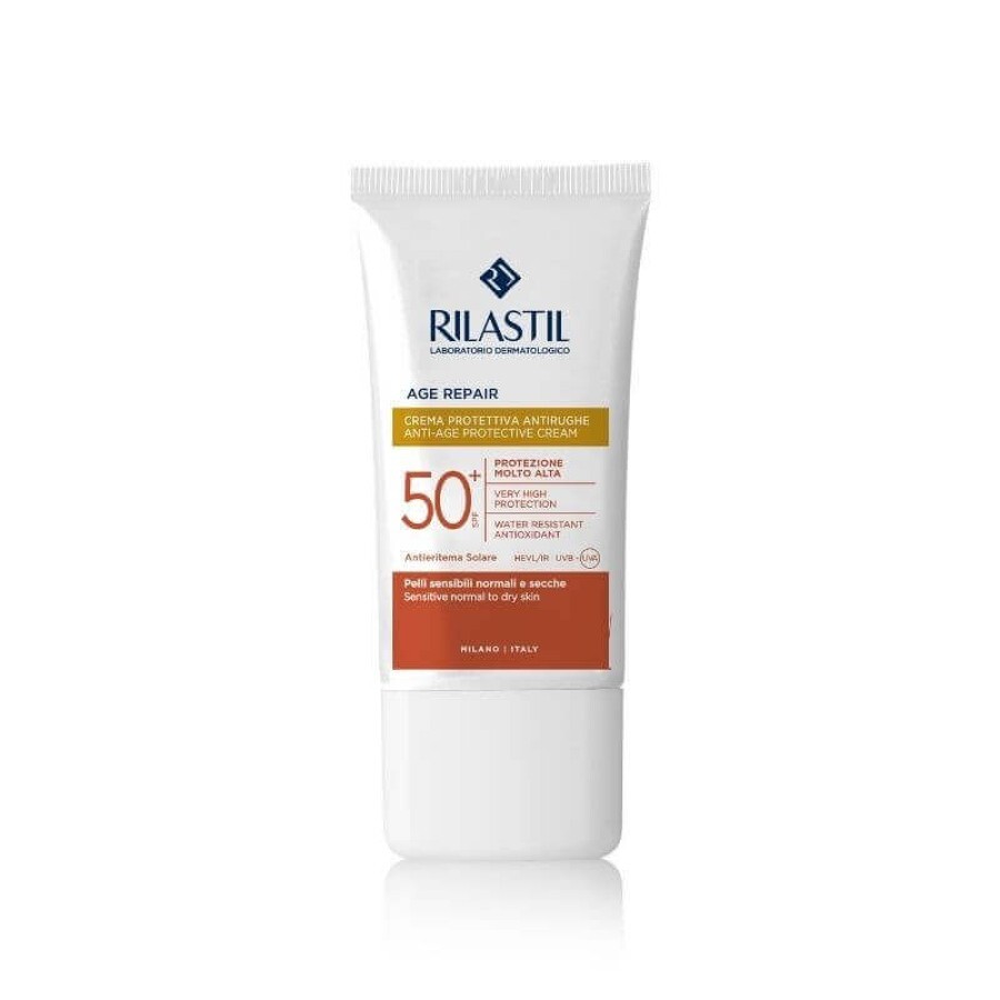 Rilastil Age Repair Crema Protettiva Antirughe SPF50+, 40ml