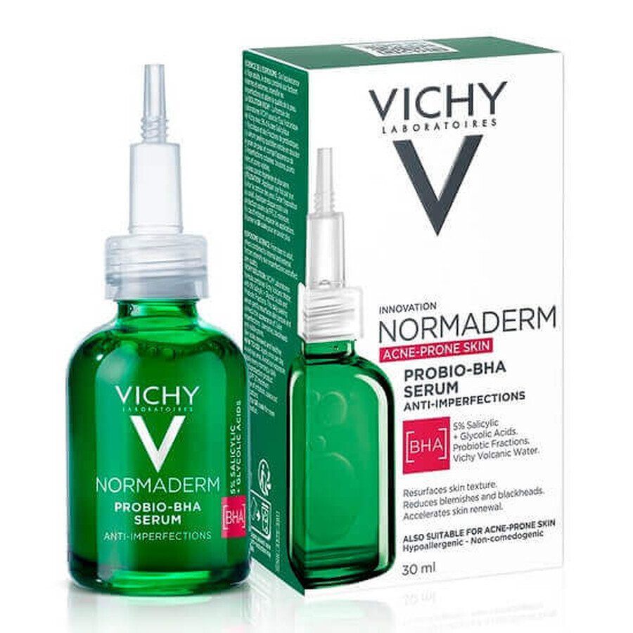 Vichy Normaderm - Probio-BHA Siero Anti-Imperfezioni Esfolia e Uniforma, 30ml