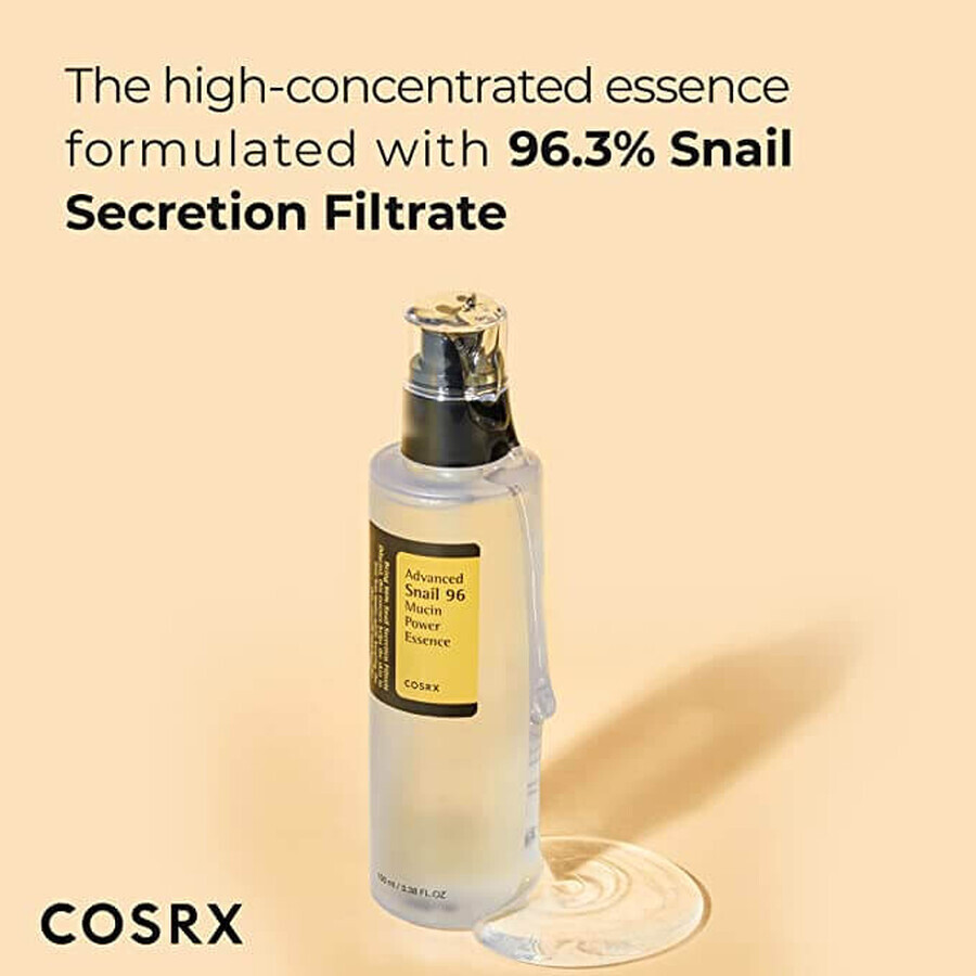 COSRX Advanced Snail 96 Mucin Fluido viso con estratto di bava di lumaca, 100 ml