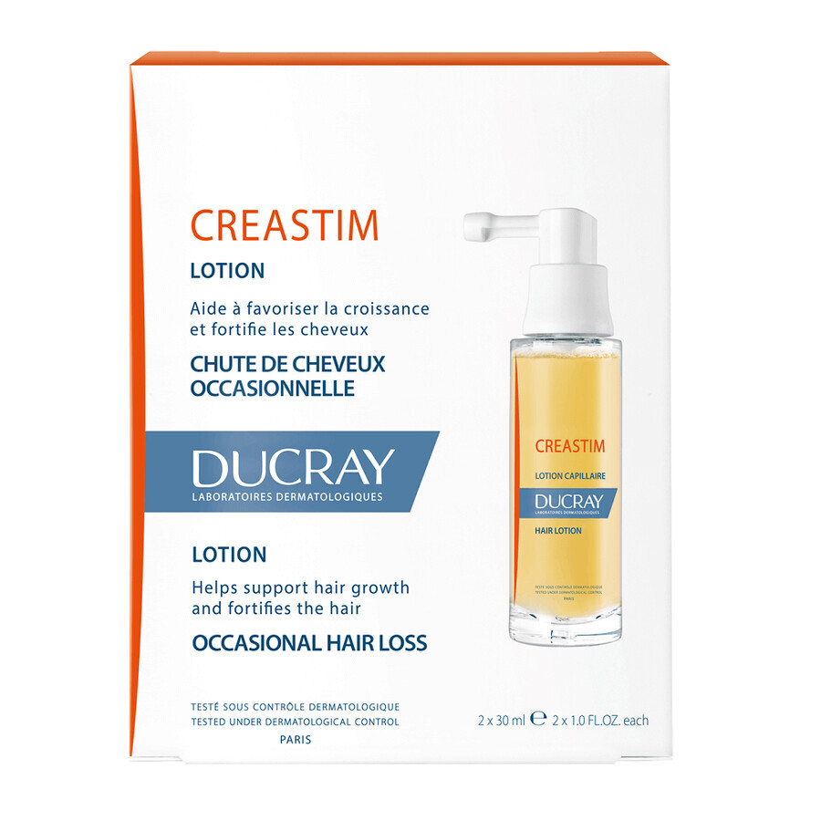 Ducray Creastim - Lozione Coadiuvante Anti-Caduta Spray, 2x30ml