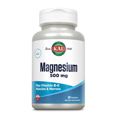 Magnesium 500 mg Kal, 60 capsule, Secom